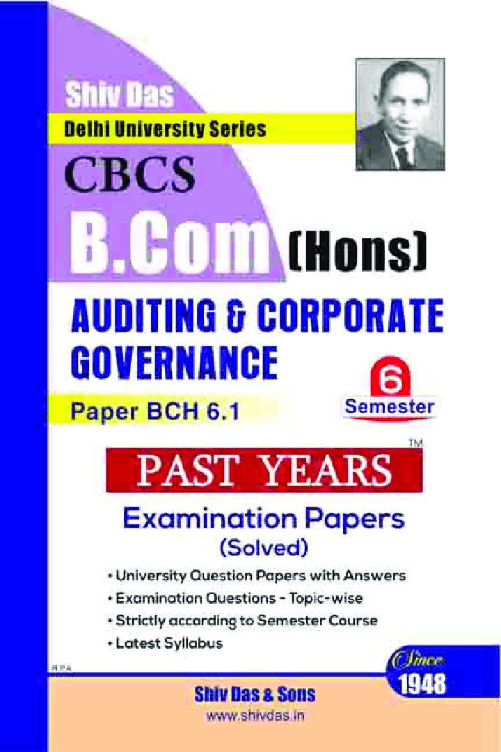 Download Auditing & Corporate Governance For Hons Semester 6 For