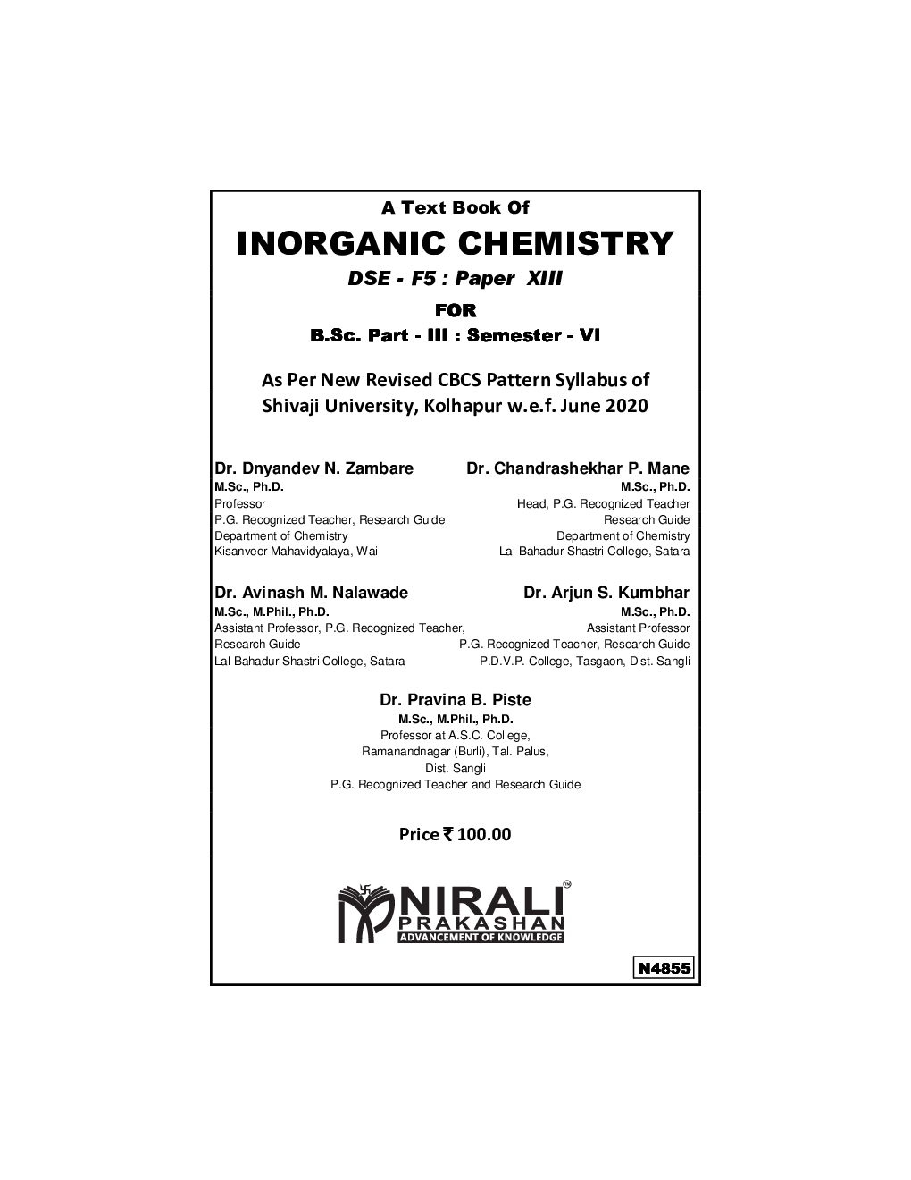 Download Chemistry PDF Online by Dr. Dnyandev N. Zambare