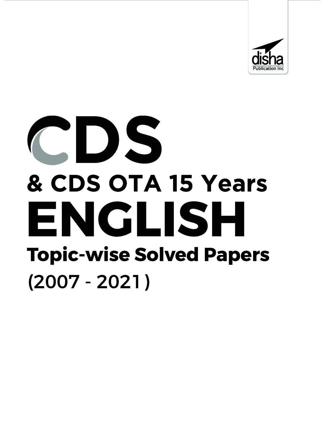 Download CDS & CDS OTA 15 Years English Topic wise Solved Papers (2007
