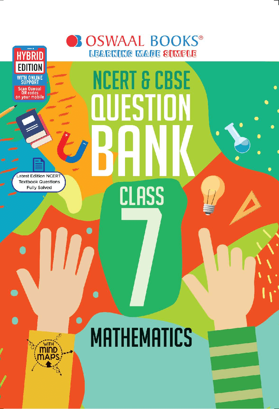 Download Oswaal NCERT & CBSE Question Bank For Class 7 Mathematics Book