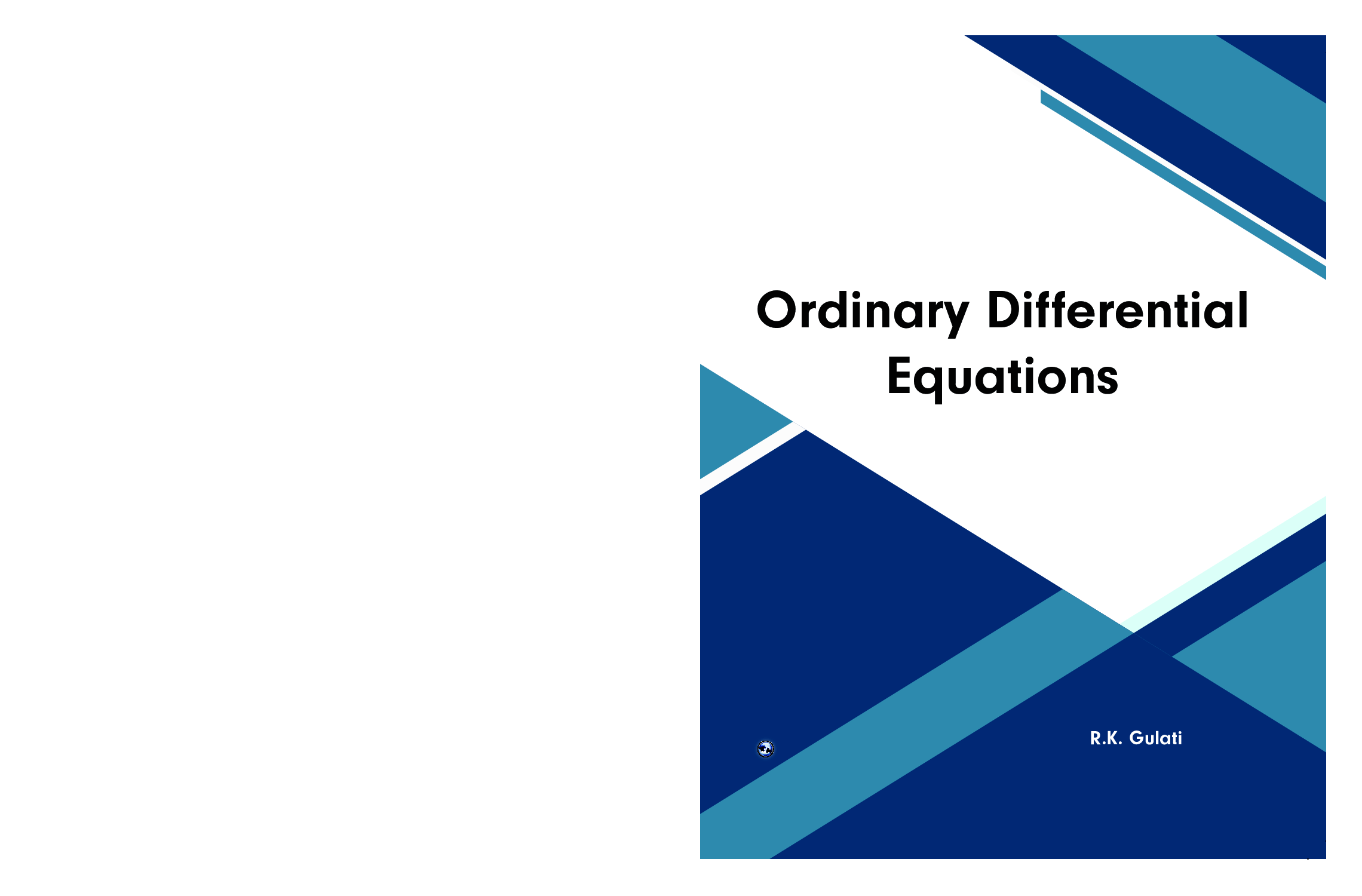 Download Ordinary Differential Equations by R. K. Gulati PDF Online