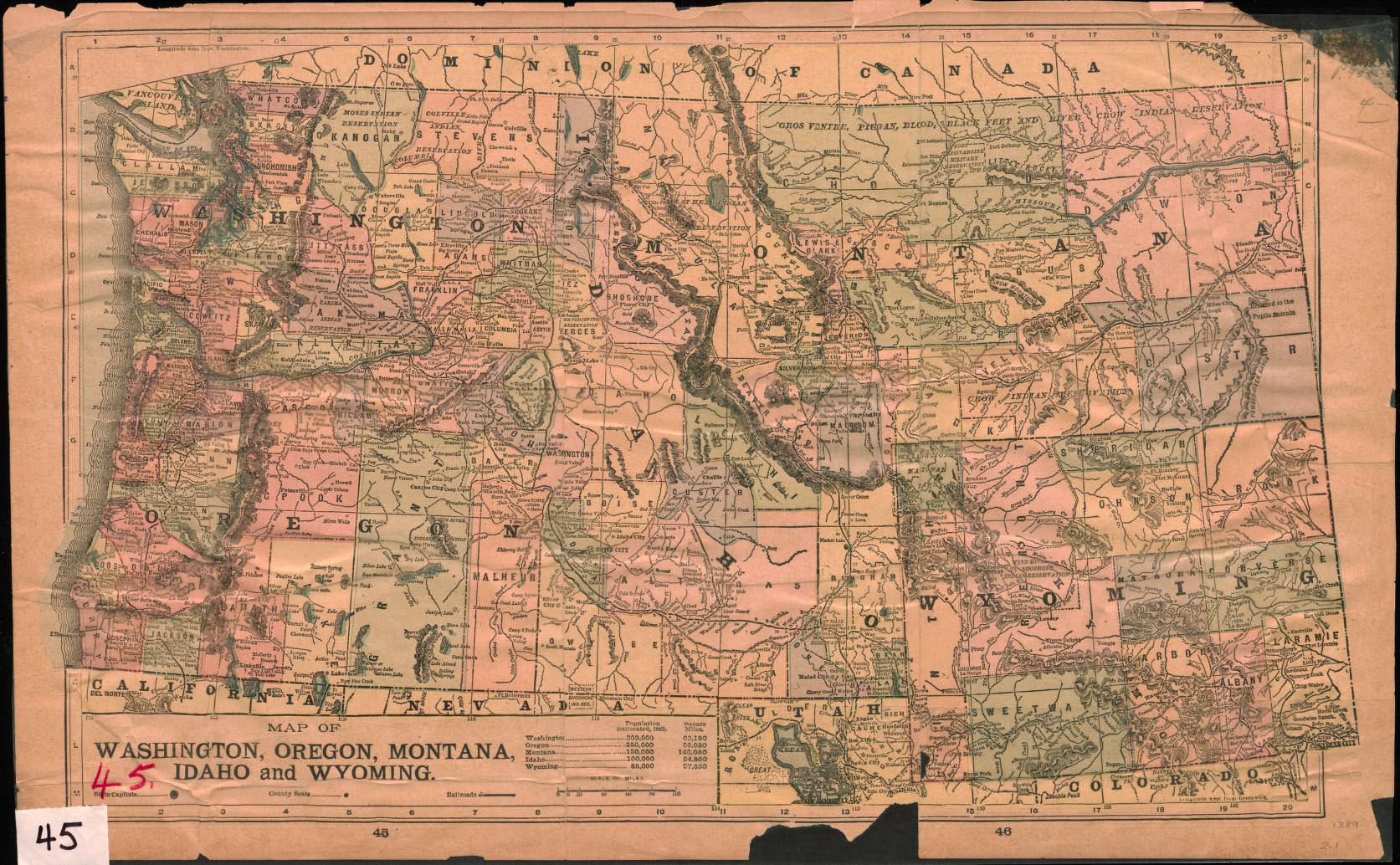 Map Of Idaho And Montana Maping Resources