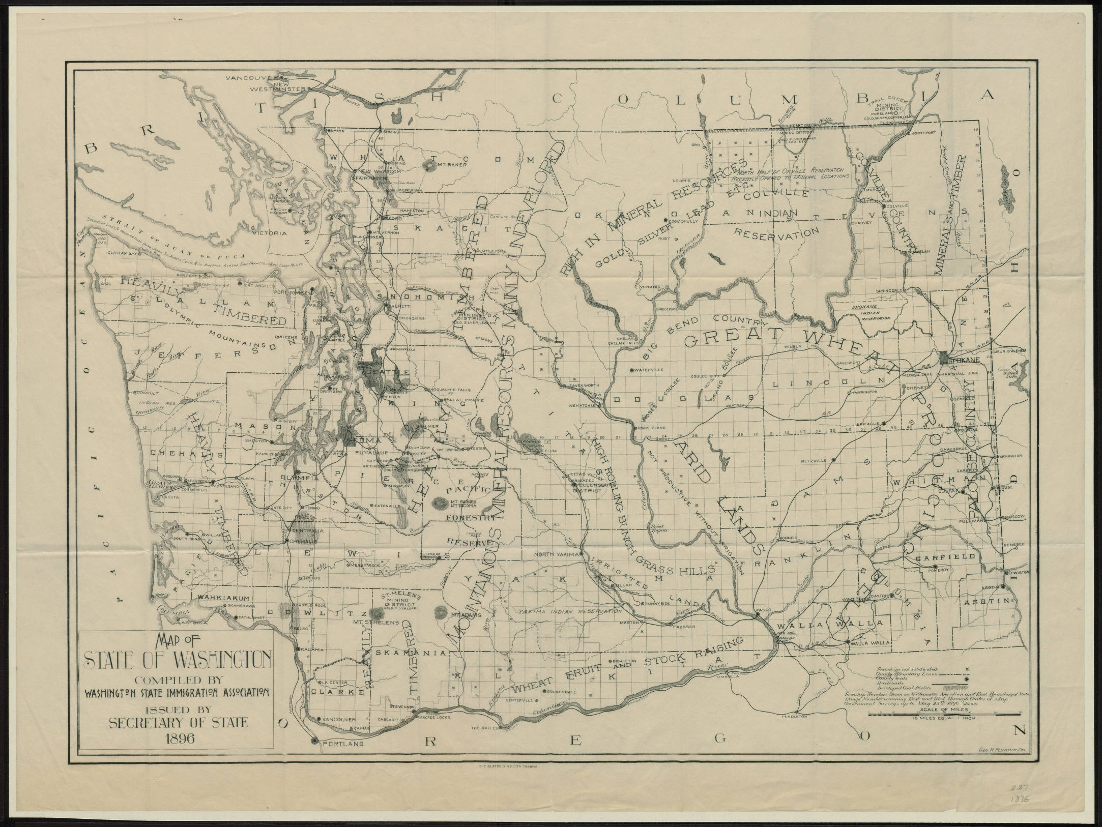 Washington State Railroad Map
