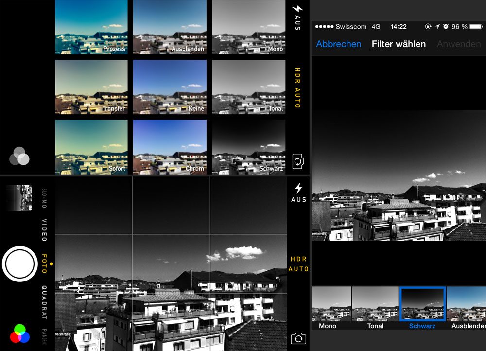 Filter aus Fotos entfernen oder ändern