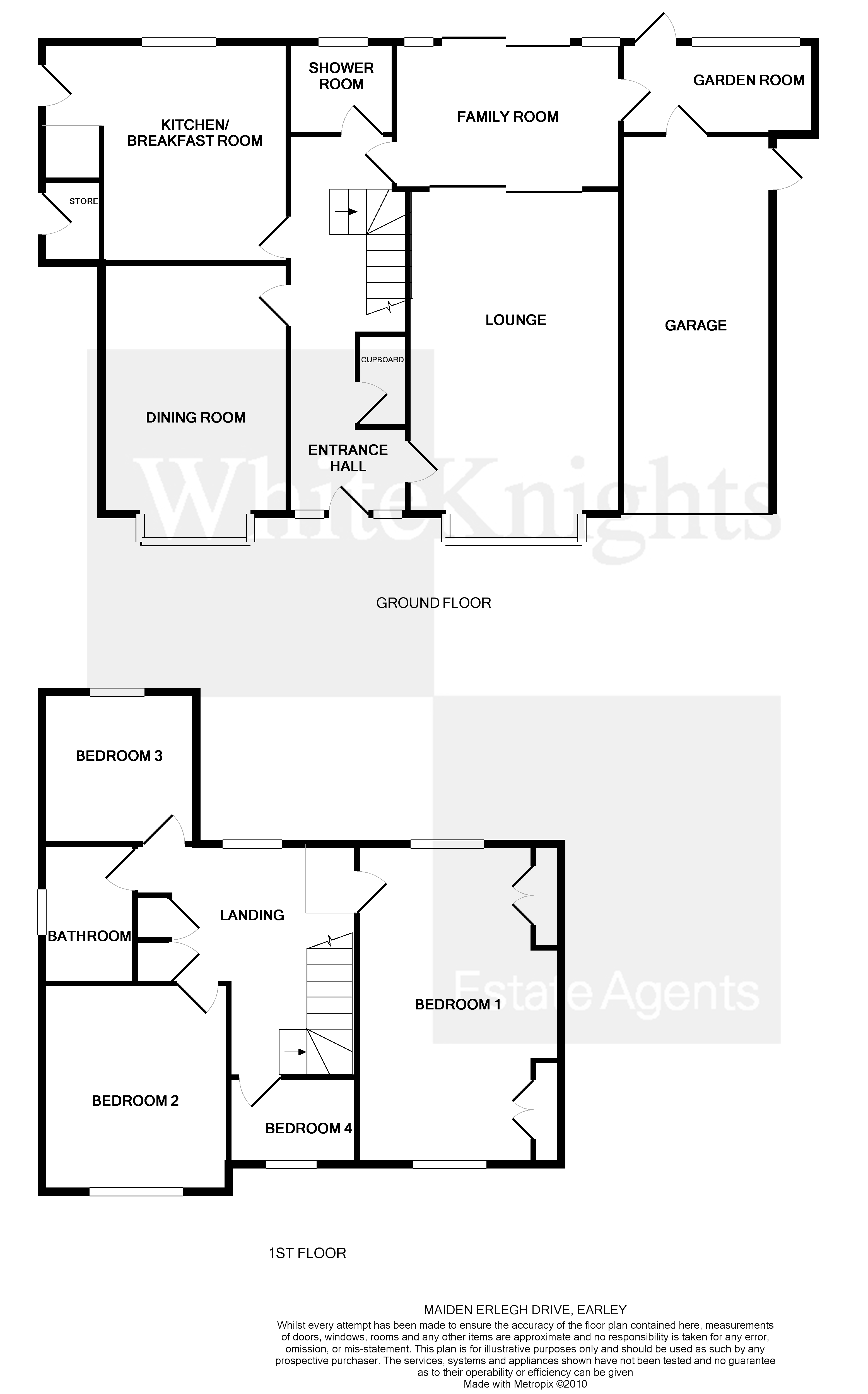 Floor Plan for Maiden Erlegh Drive, Earley