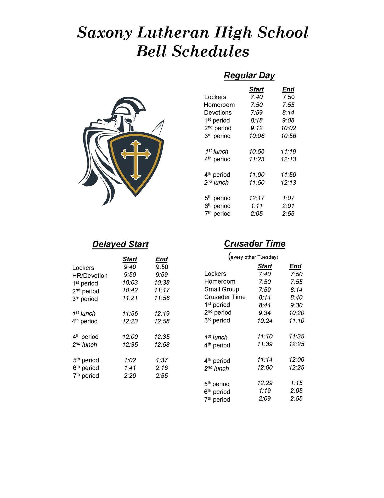 Bell Schedule