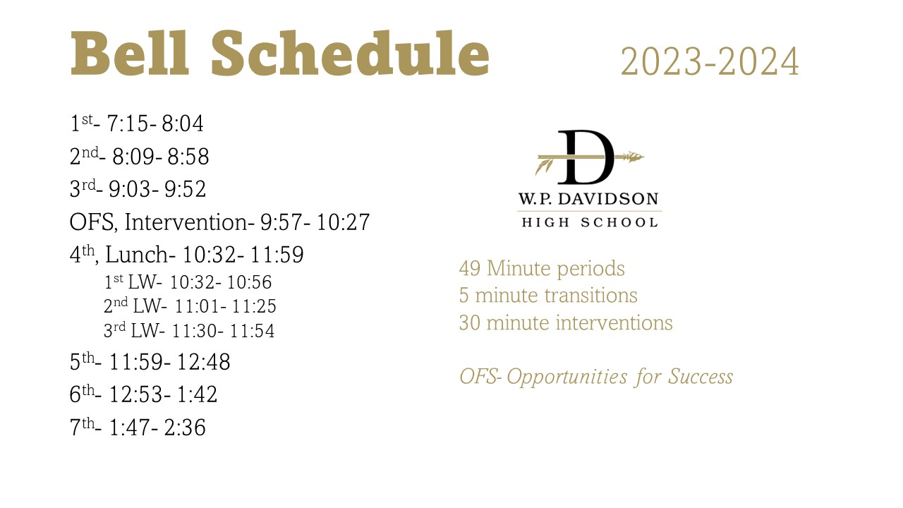 Bell Schedule