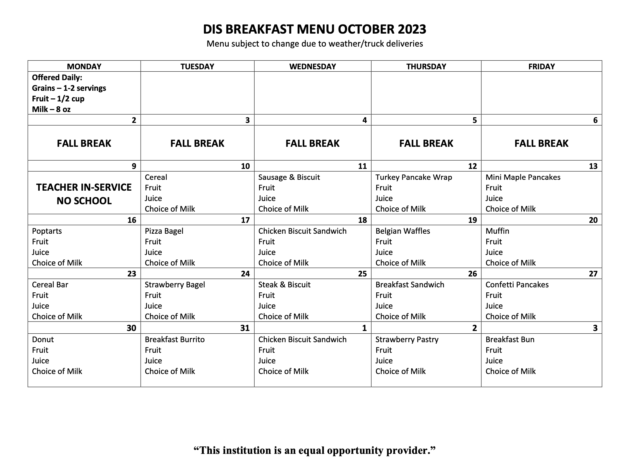 Lunch Menu May 27June Padua Franciscan High School, 48 OFF