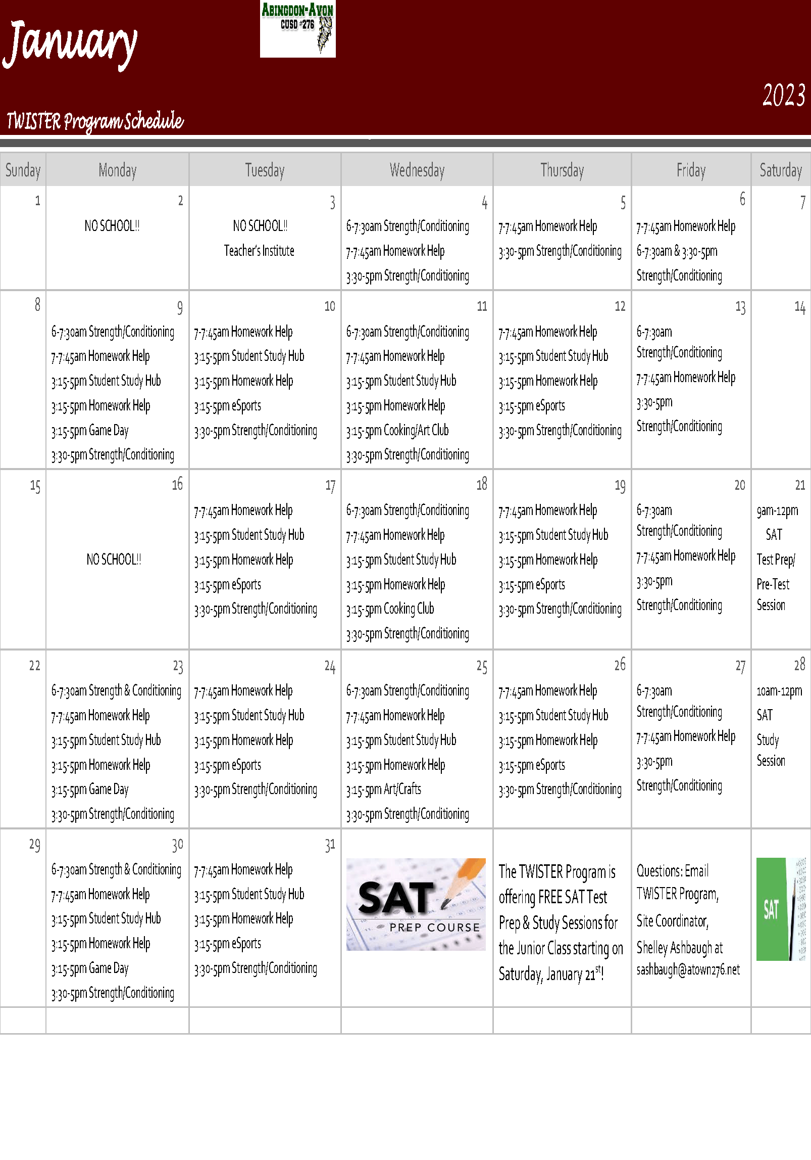 Avon Schools Calendar prntbl.concejomunicipaldechinu.gov.co