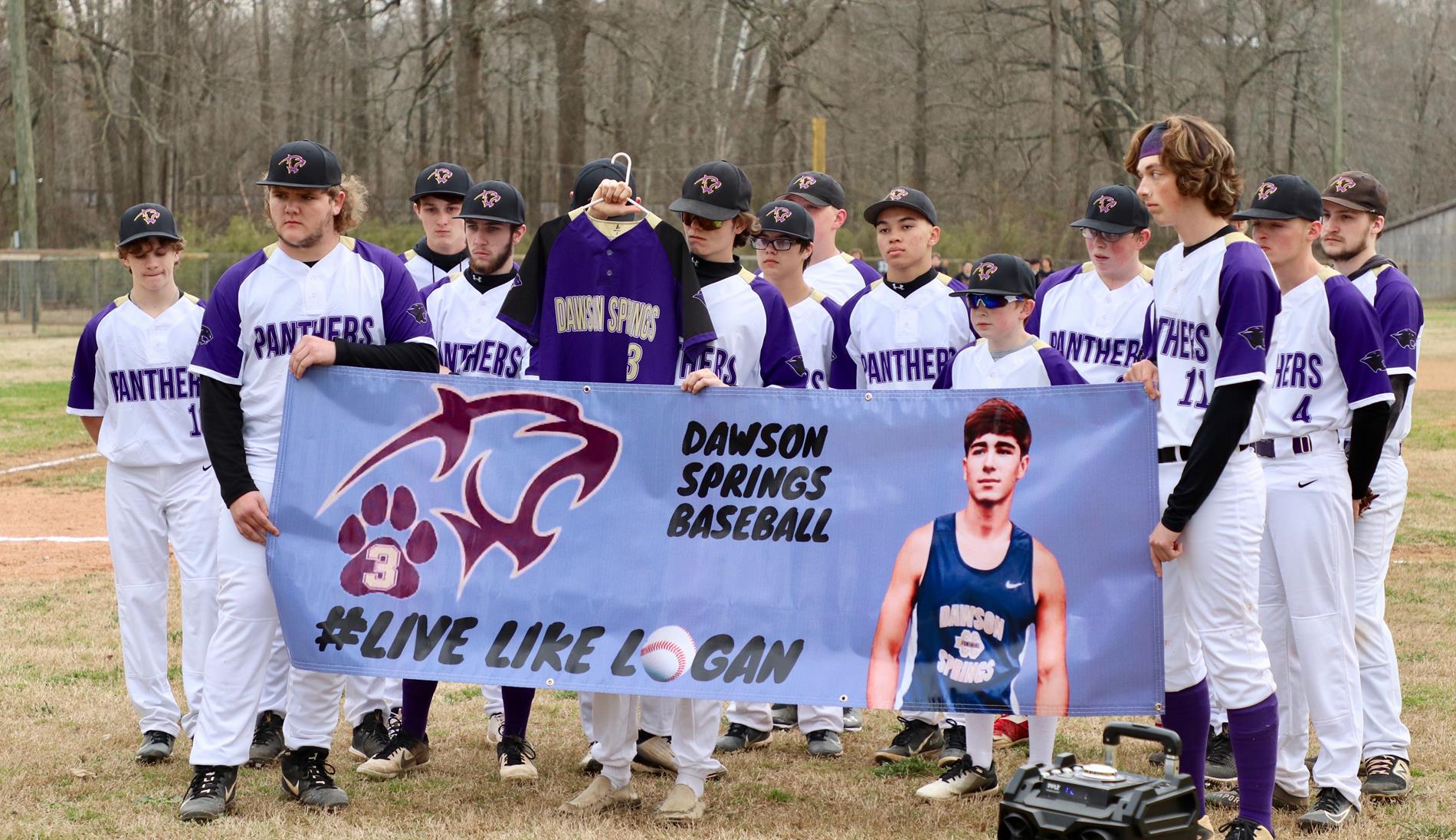 Panther Baseball Honors Logan At First Home Game