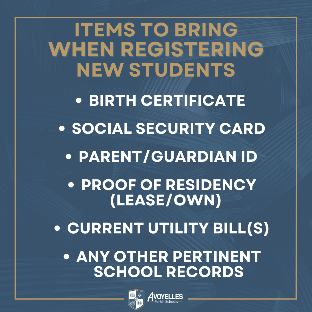 Student Registration Avoyelles Parish School District