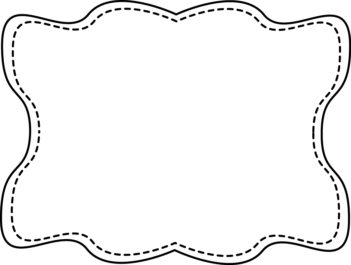 Wavy Stitched Frame Free Clip Art Frames