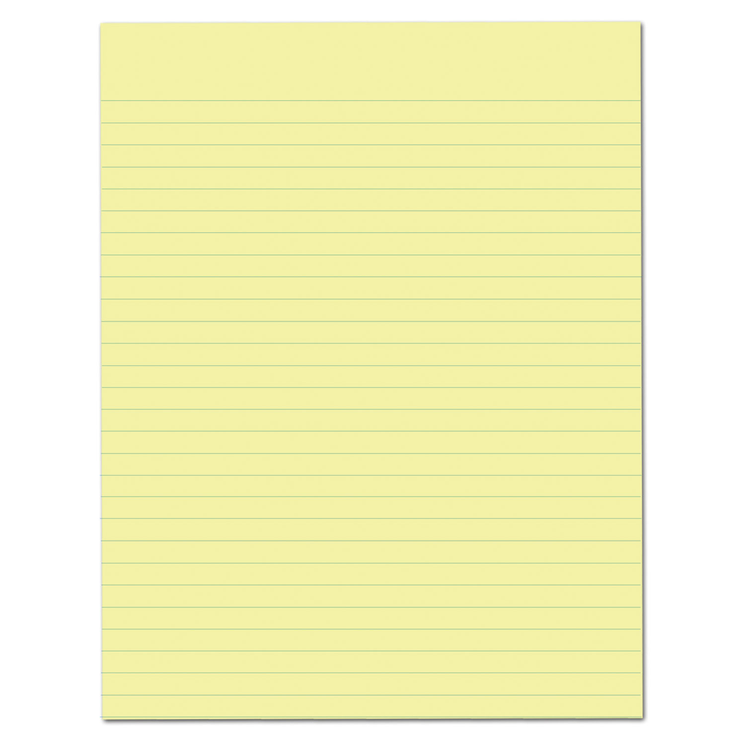 Ampad® Glue Top Pads, 8 1/2 x 11, Canary, 50 Sheets, Dozen National