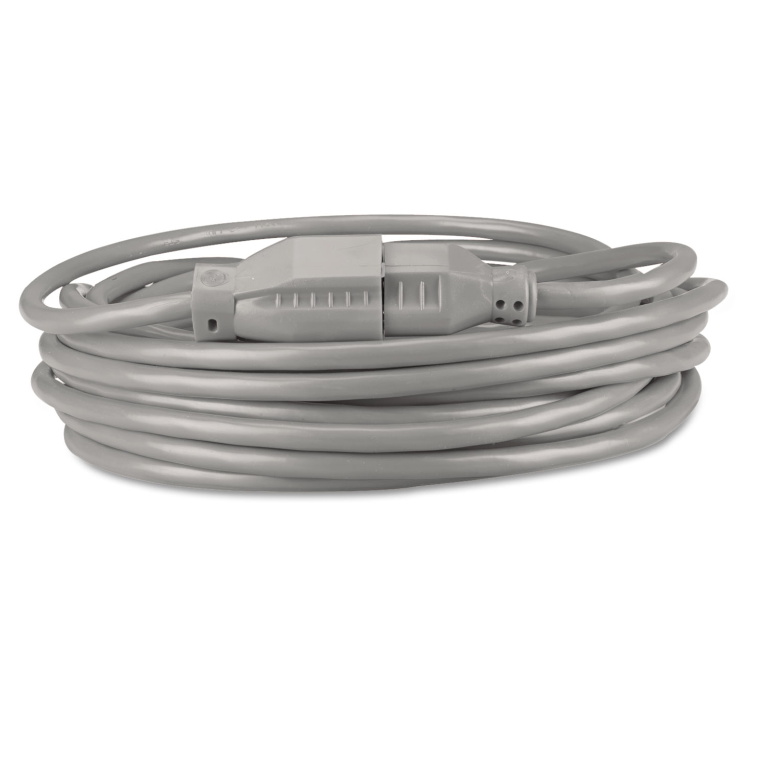 Indoor Heavy-Duty Extension Cord, 15 ft, 13 A, Gray - Zerbee