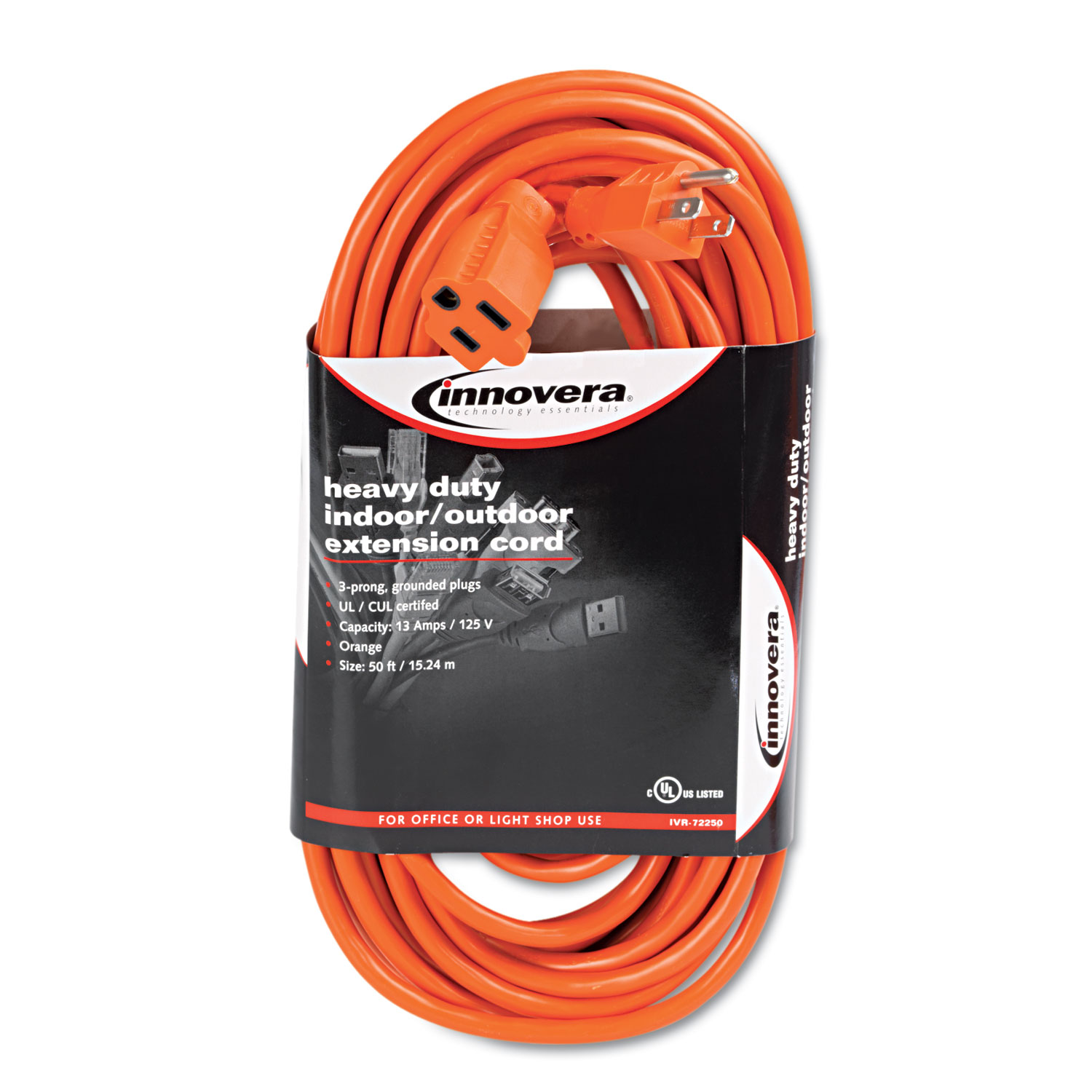 IVR72250 Innovera® Indoor/Outdoor Extension Cord Zuma