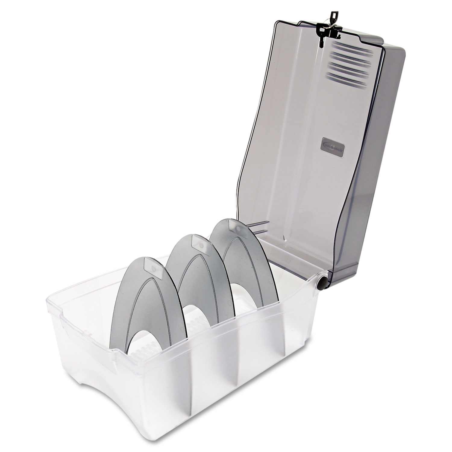 CD/DVD Storage Case, Holds 150 Discs, Clear/Smoke Technology Essentials Innovera