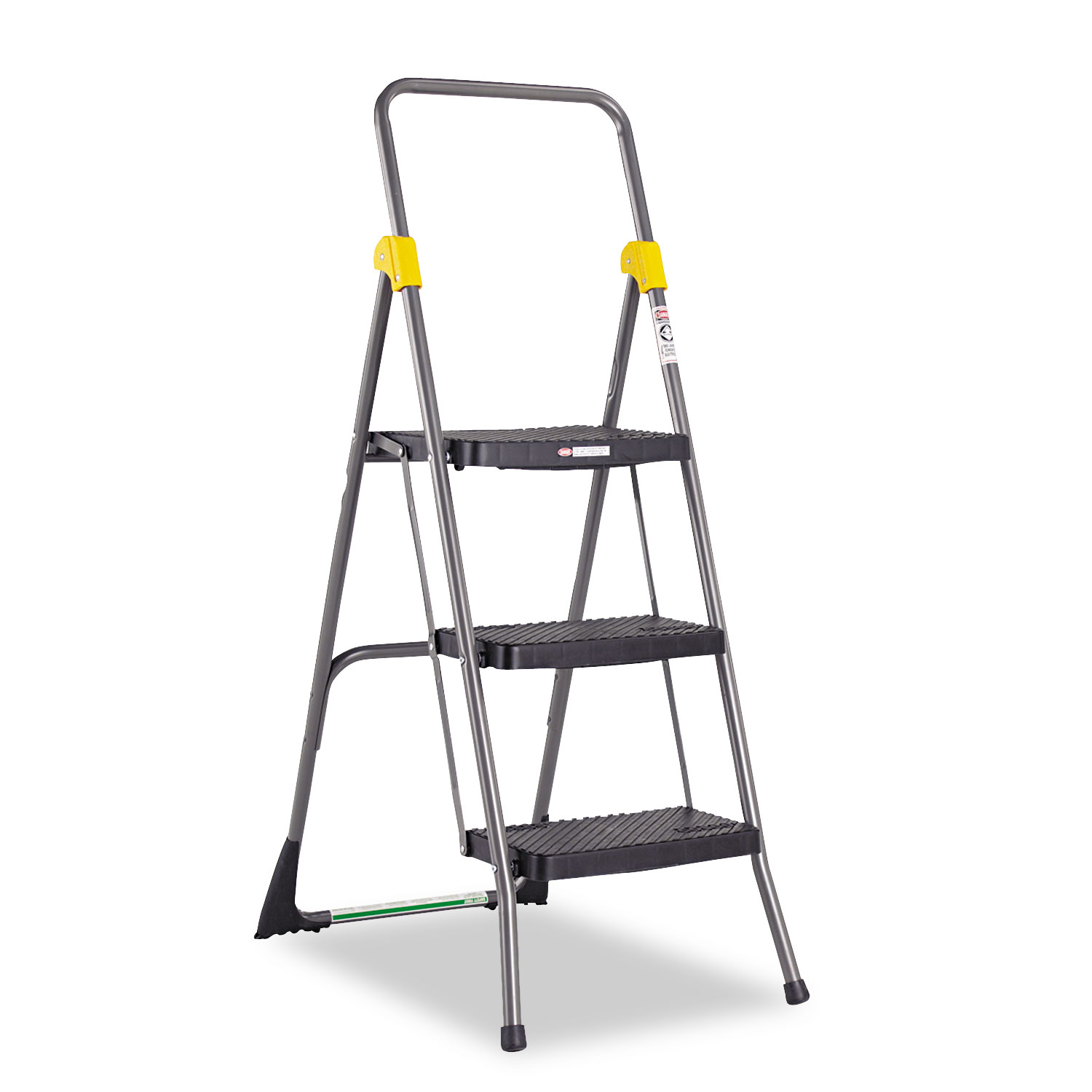 Commercial 3Step Folding Stool, 300 lb Capacity, 20.5w x 32.63d x 52