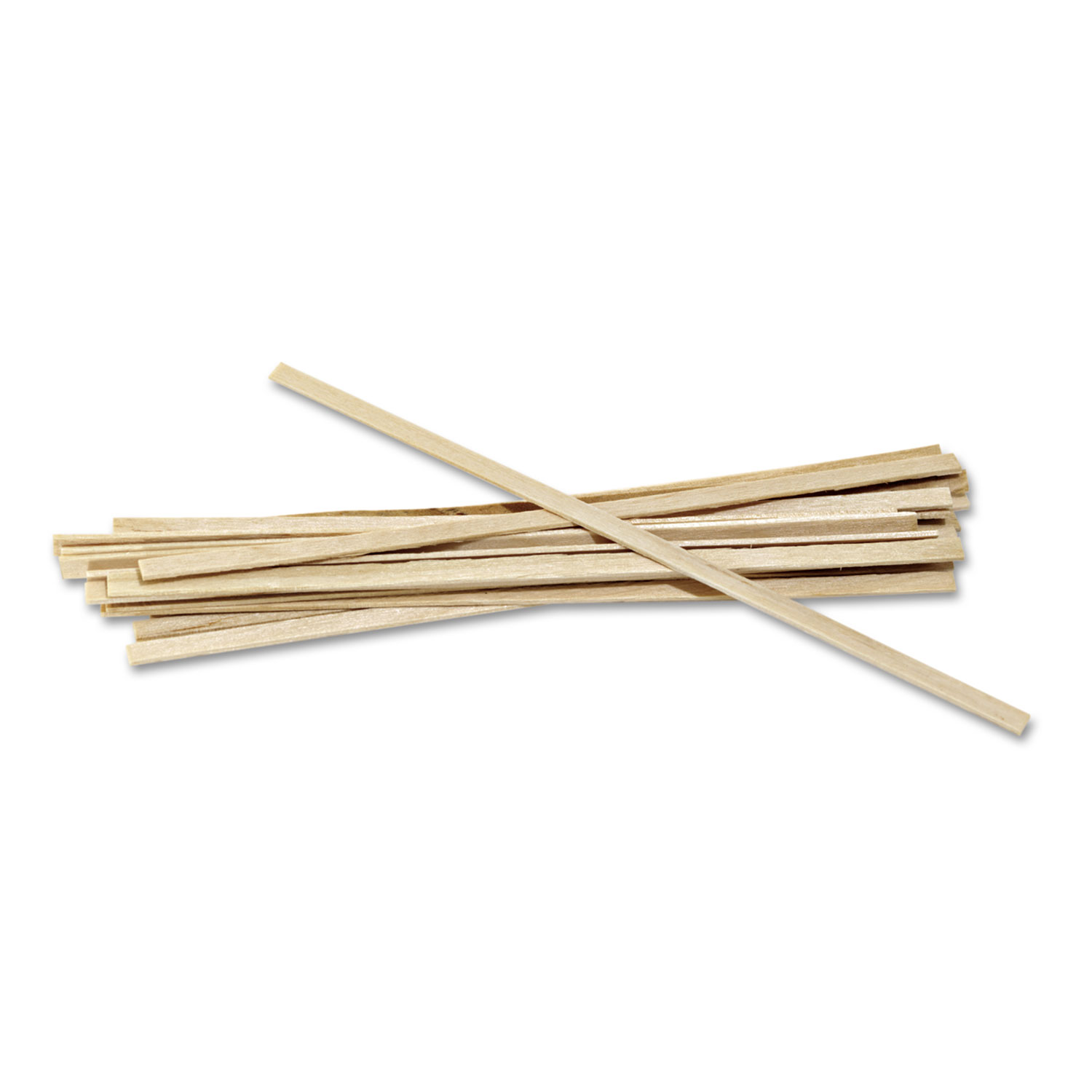 Wood Coffee Stirrers, 5 1/2" Long, Woodgrain, 1000 Stirrers/Box
