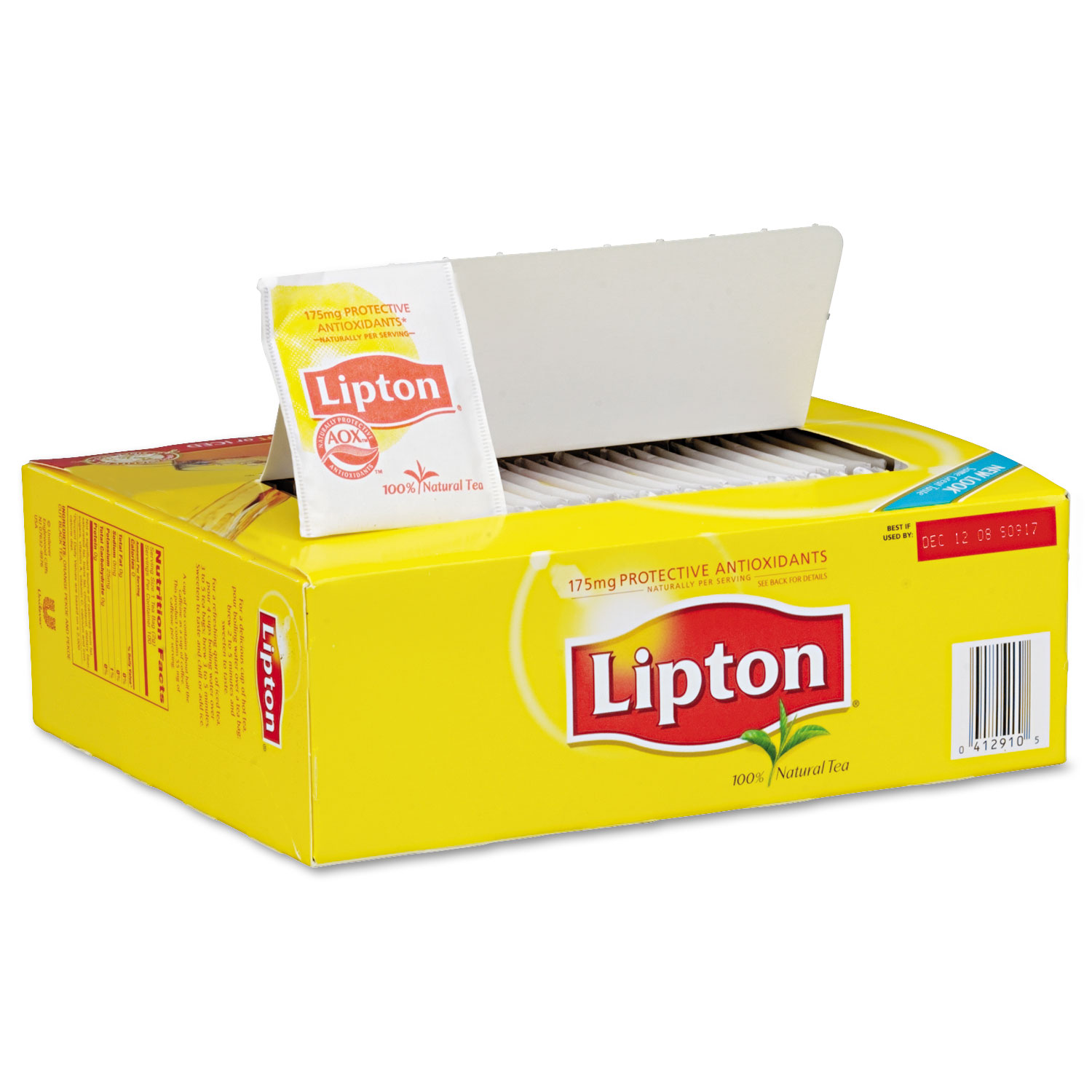 Lipton® Tea Bags, Regular, 100/Box National Everything Wholesale