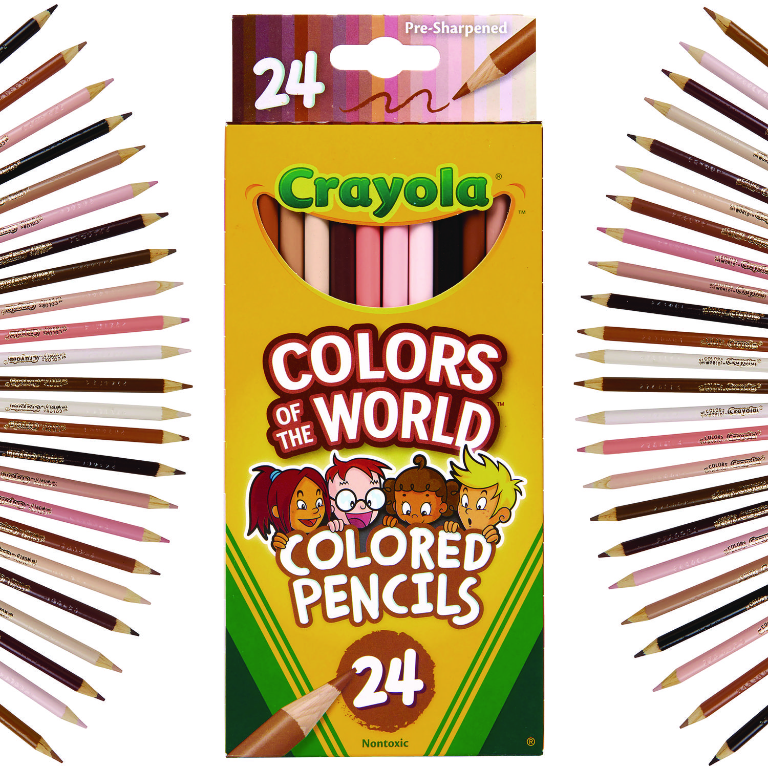 Crayola® Colors of the World Colored Pencils, Assorted Lead and Barrel