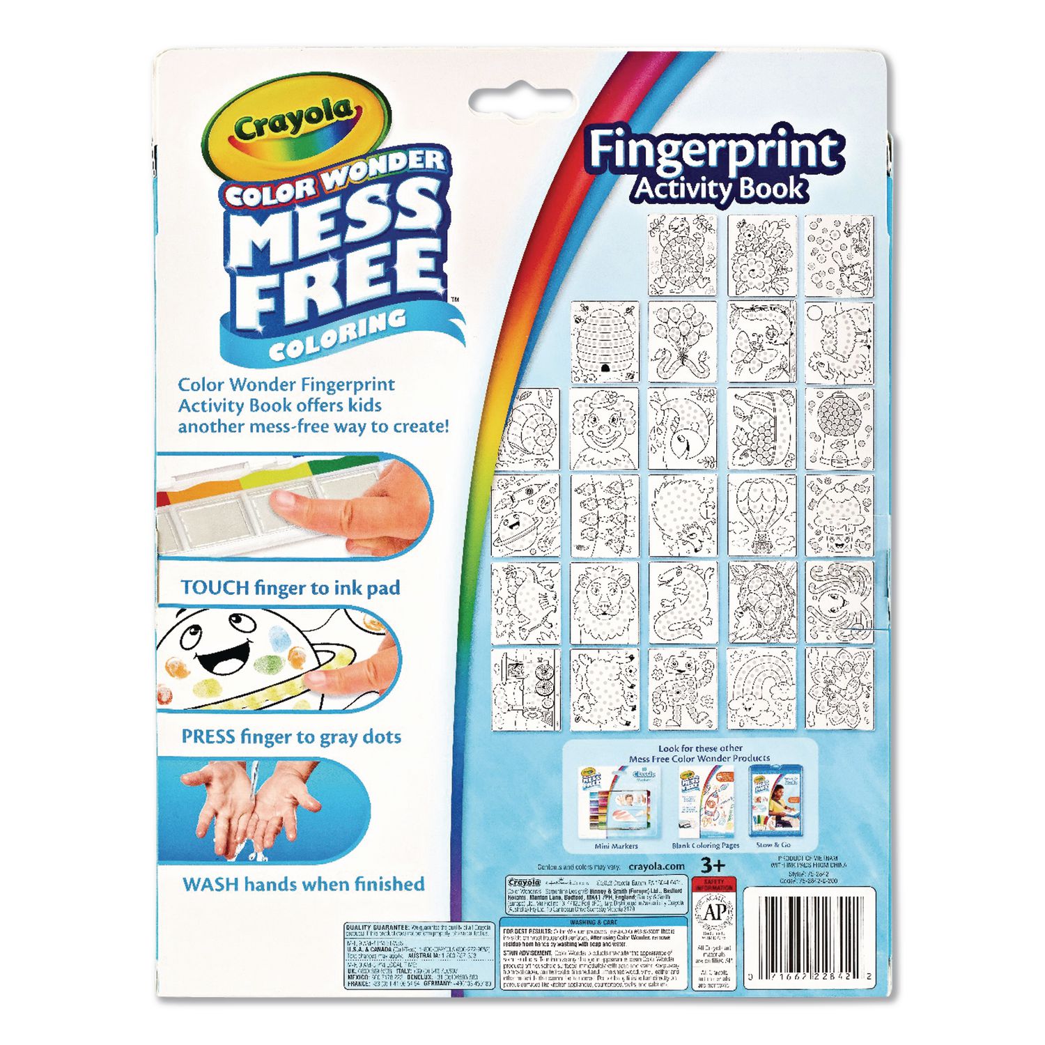 Crayola® Color Wonder Mess Free Coloring Fingerprint Activity Book