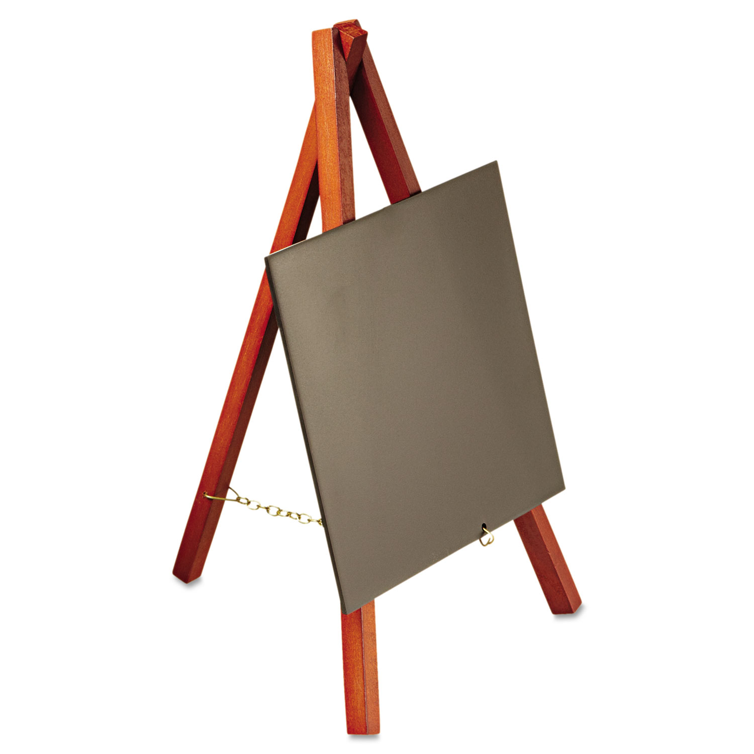 deflecto® Wet Erase Signs, 5 7/8 x 5 1/4 x 9 1/2, Mahogany Frame