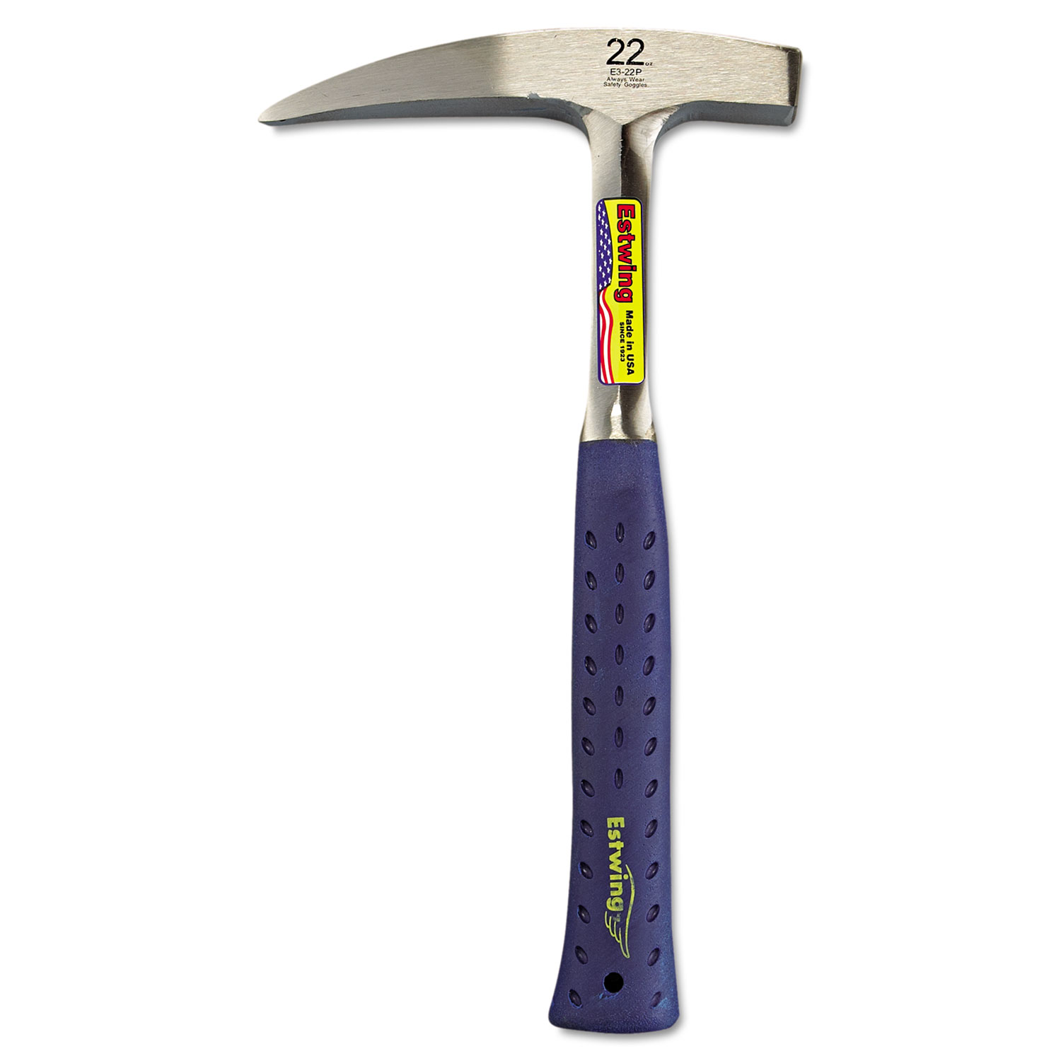 Estwing® E3 22P Geological RockPick Hammer, 22oz, 13" Tool Length