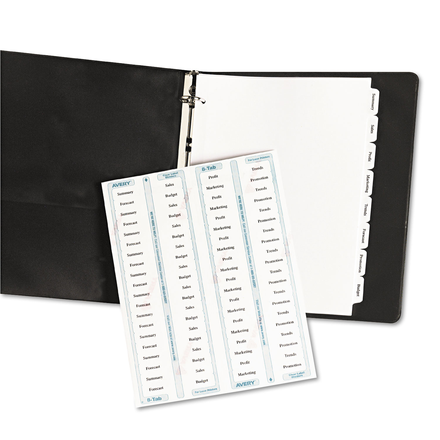 Avery 5 Tab Clear Label Dividers Juleteagyd