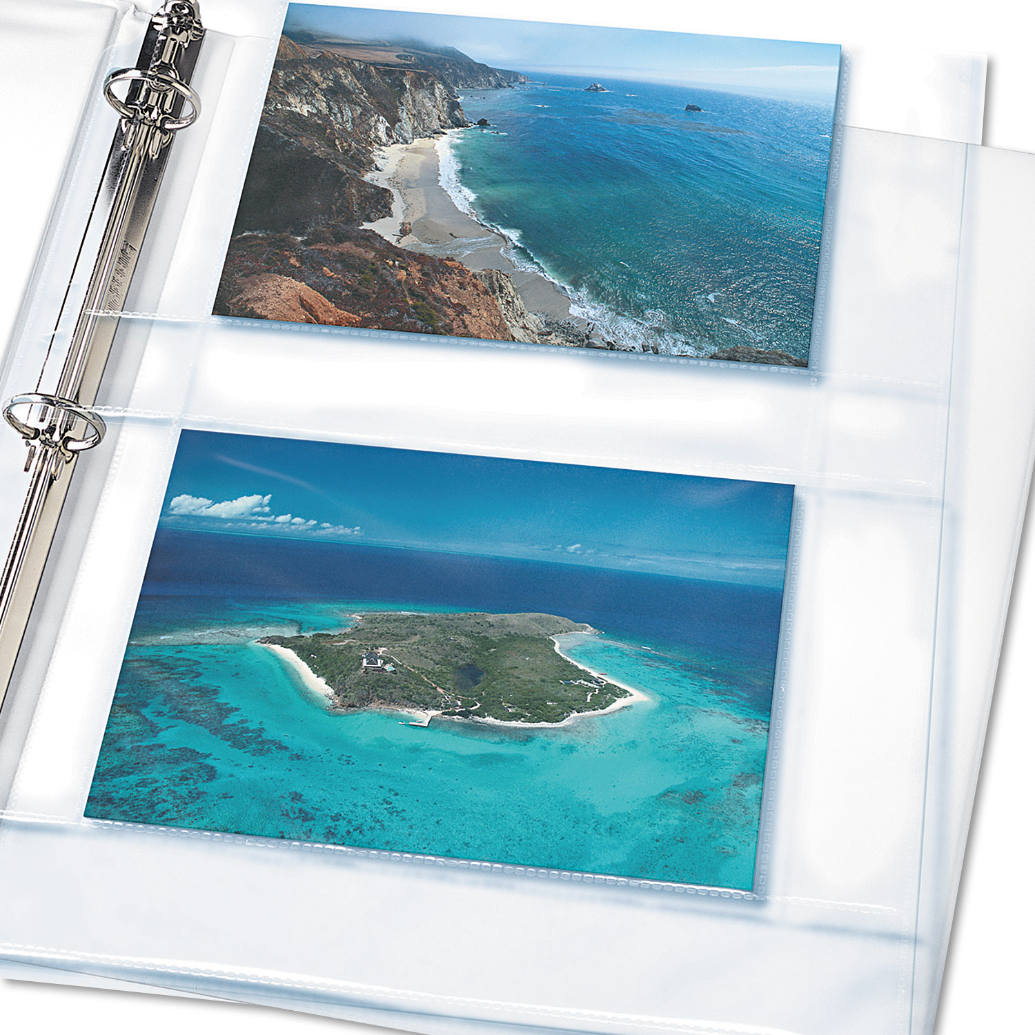 Avery® Photo Storage Pages for Four 4 x 6 Horizontal Photos, 3Hole