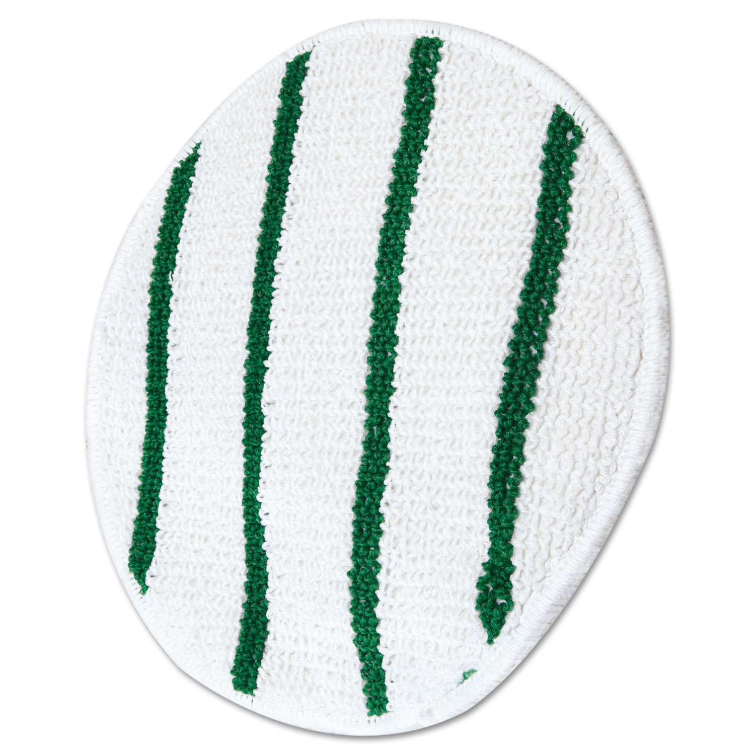 Low Profile ScrubStrip Carpet 17" Diameter, White/Green BOSS