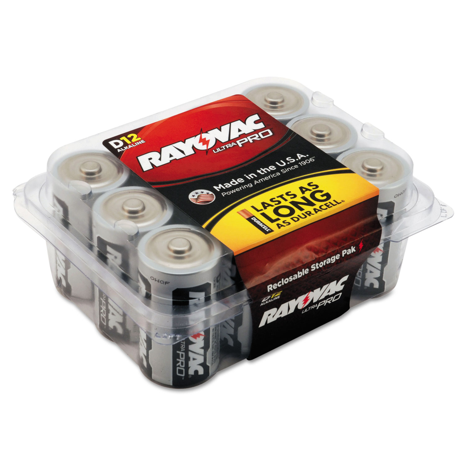 Rayovac® Ultra Pro Alkaline Batteries, D, 12/Pack National Everything Wholesale