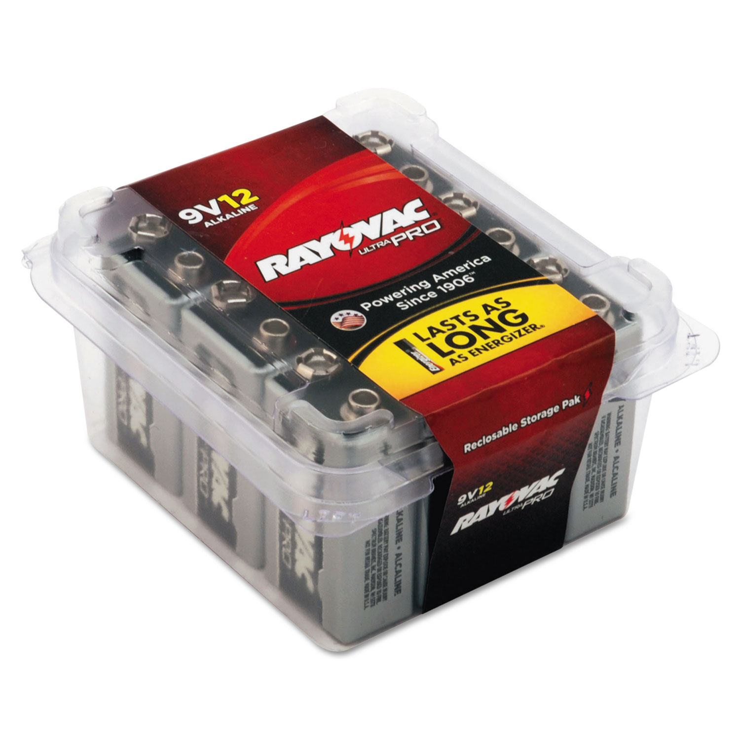 Rayovac® Ultra Pro Alkaline Batteries, 9V, 12/Pack National Everything Wholesale