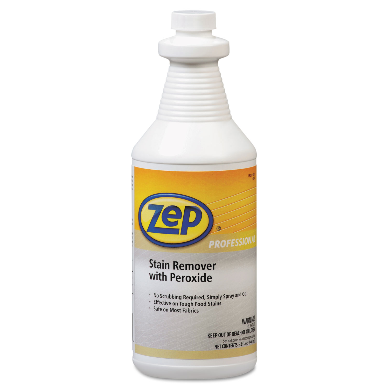Zep Professional® Stain Remover with Peroxide, Quart Bottle, 6/Carton