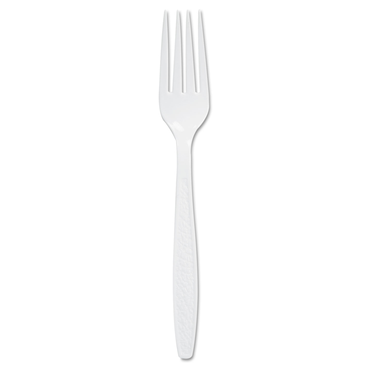 SOLO® Guildware Extra Heavyweight Plastic Cutlery, Forks, White, 100