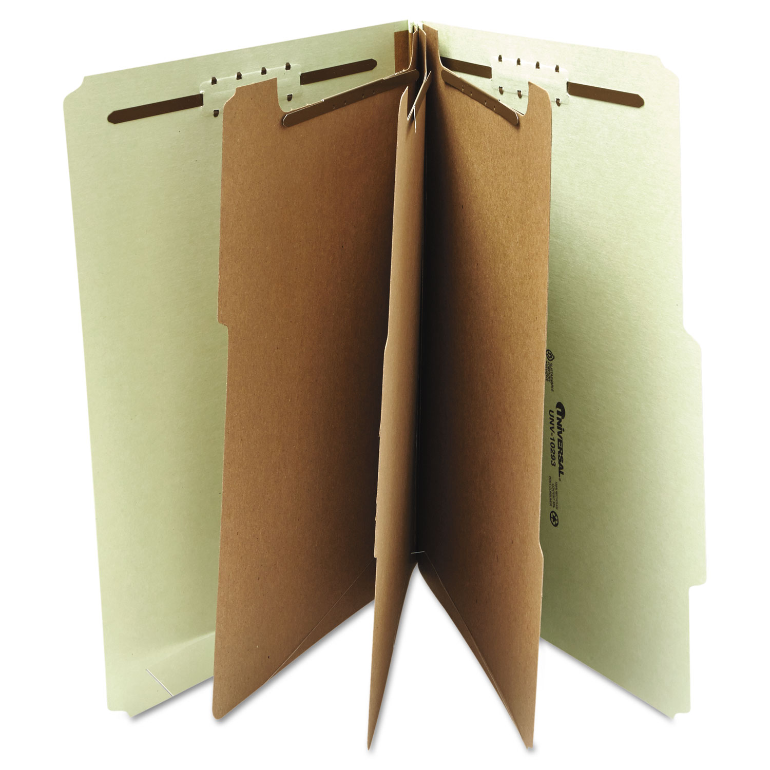 EightSection Pressboard Classification Folders, 3" Expansion, 3