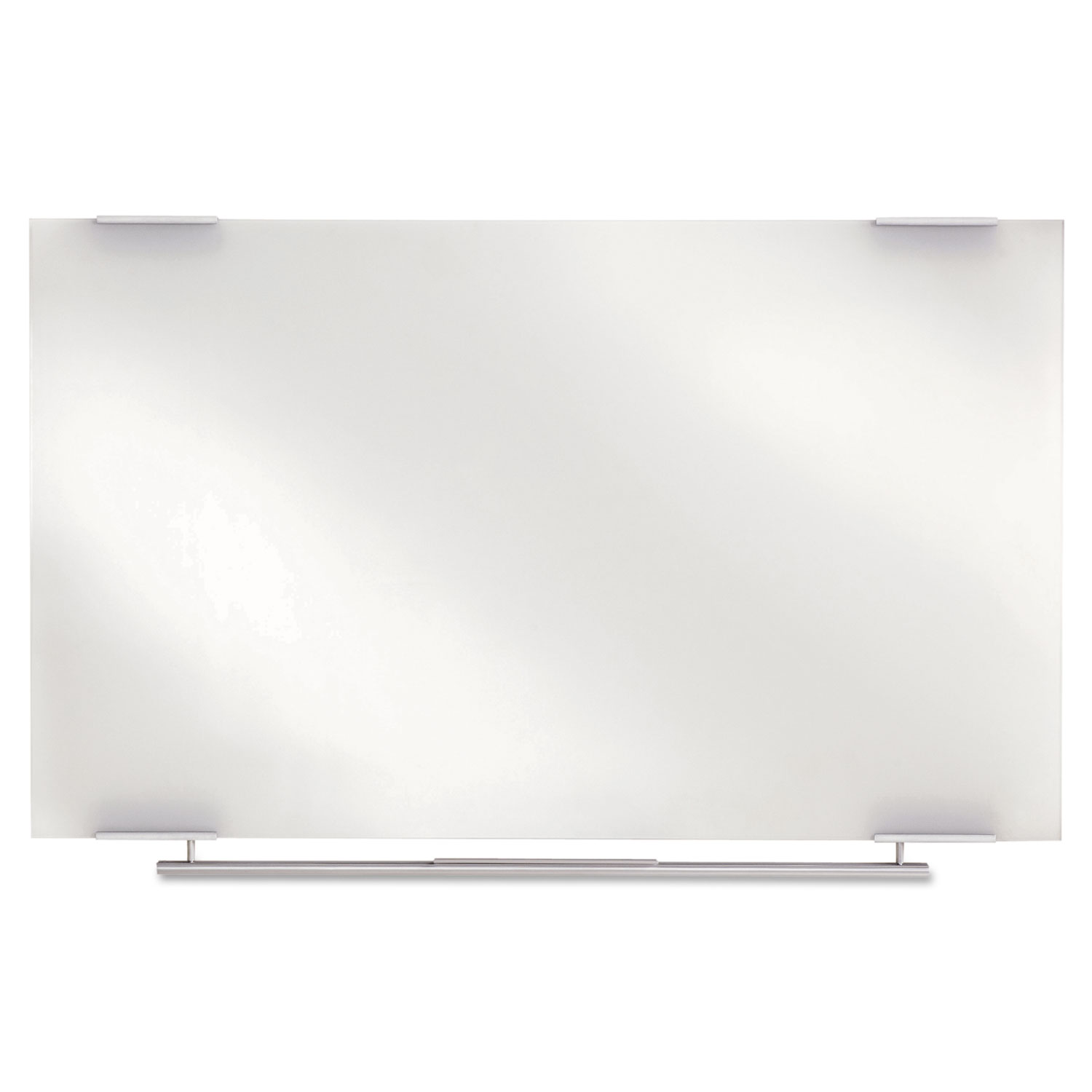 Clarity Glass Dry Erase Board with Aluminum Trim, 48 x 36, White