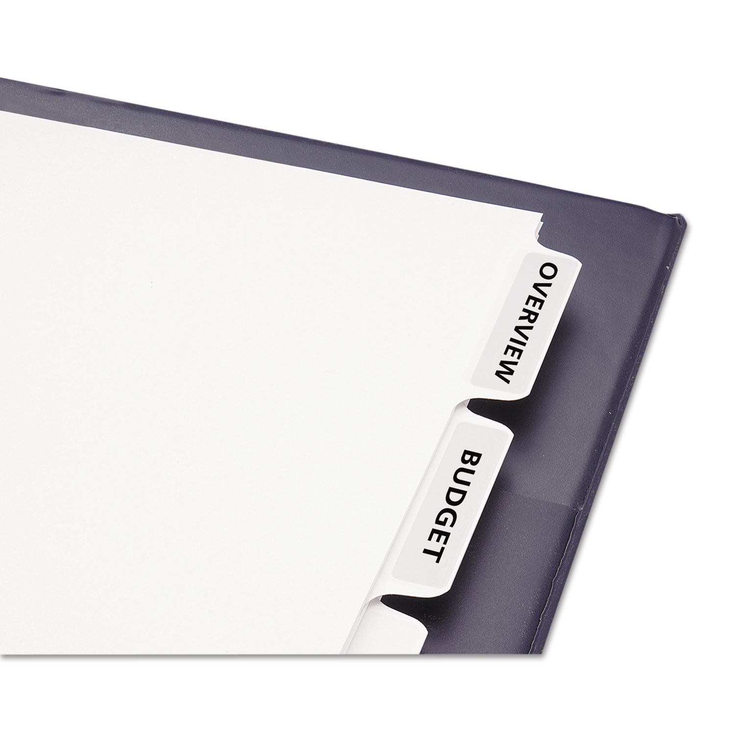 Avery® Print & Apply Clear Label Unpunched Dividers, 5Tab, Ltr, 5 Sets