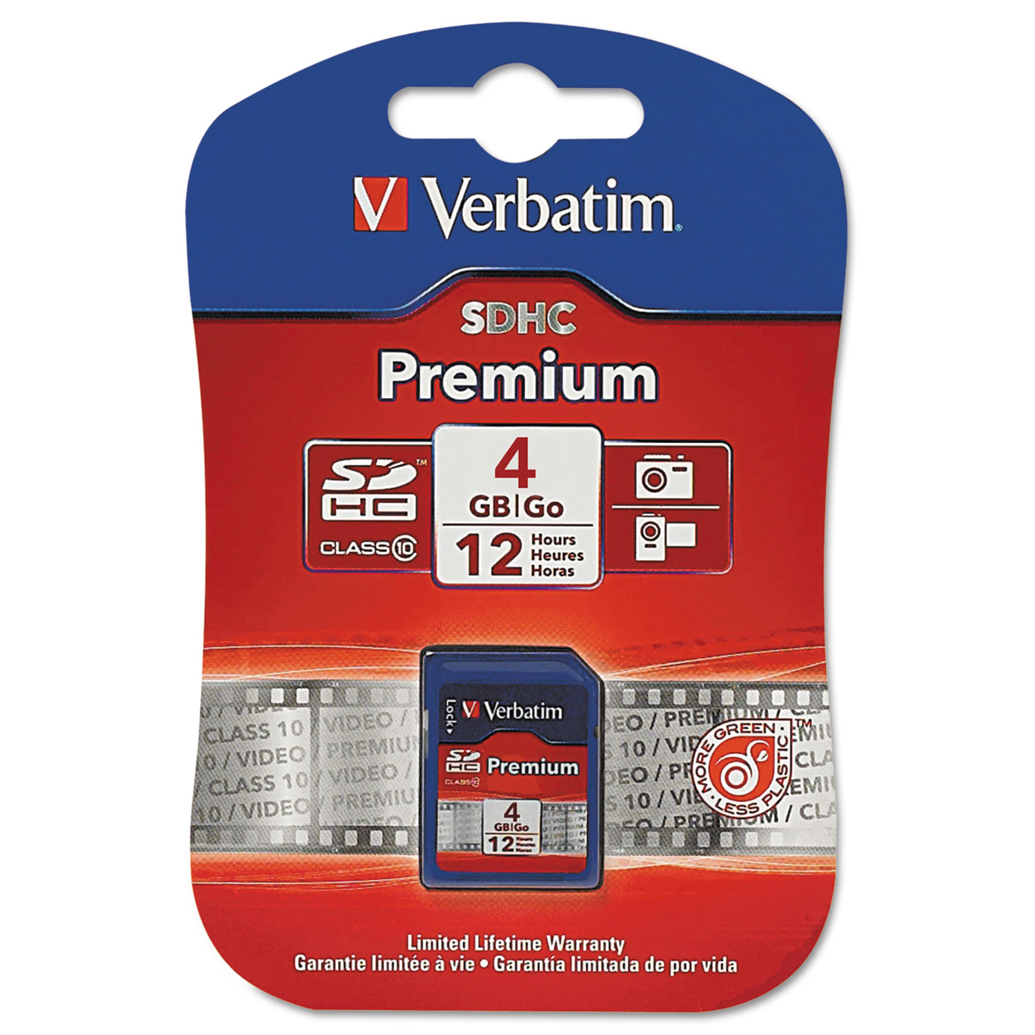 Verbatim® Premium SDHC Memory Card, Class 10, 4GB National Everything