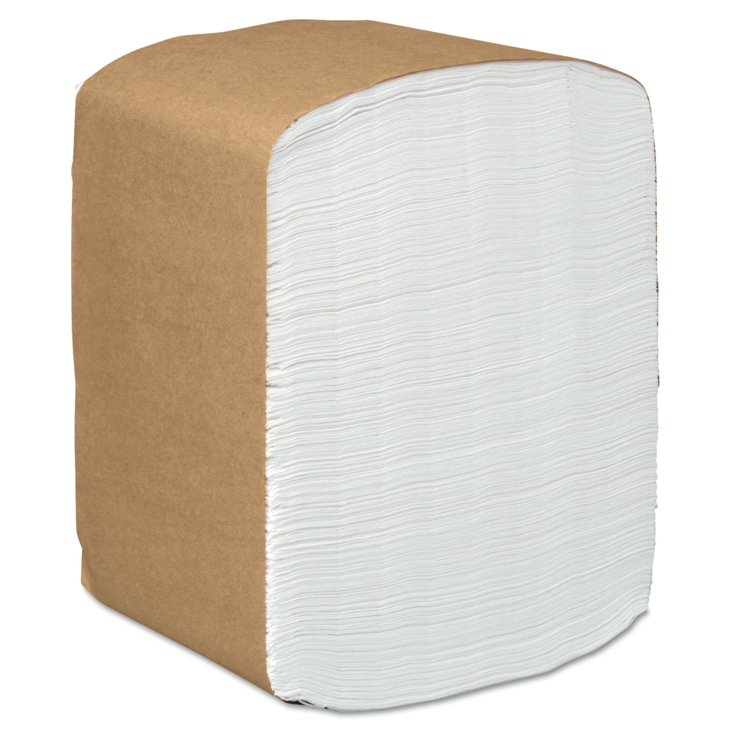 FullFold Dispenser Napkins, 1Ply, 12 x 17, White, 400/Pack, 15 Packs
