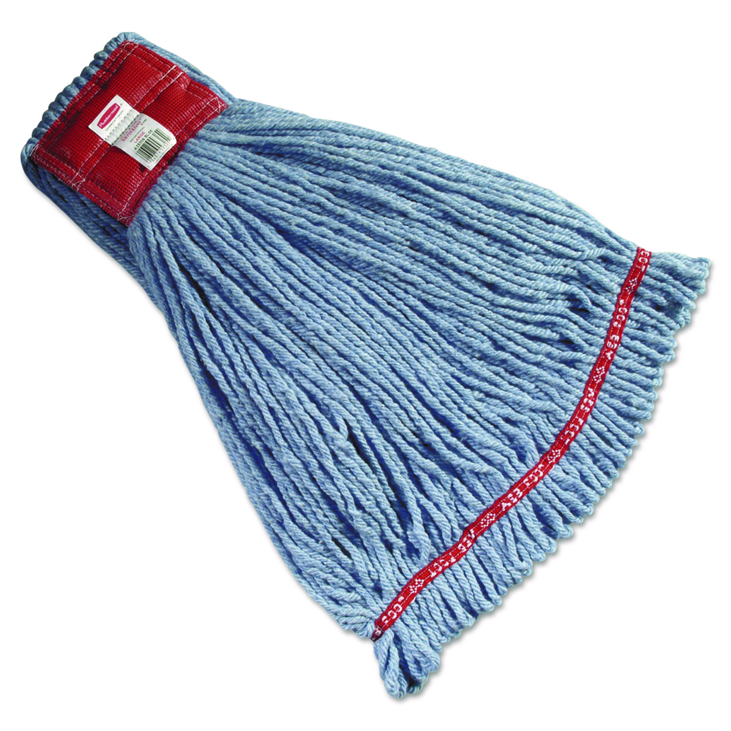  Foot Wet Mop Heads, Shrinkless, Cotton/Synthetic, Blue, Large Zuma