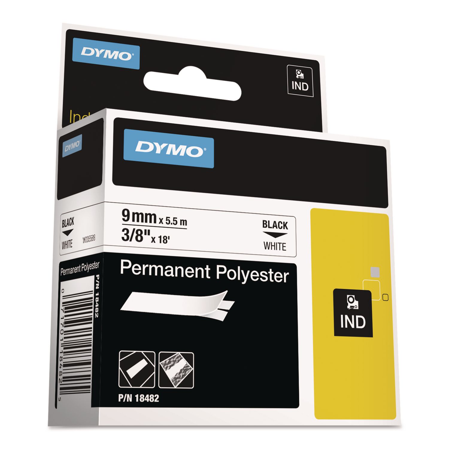 DYM18482 Dymo Rhino Permanent Poly Industrial Label Tape Zuma