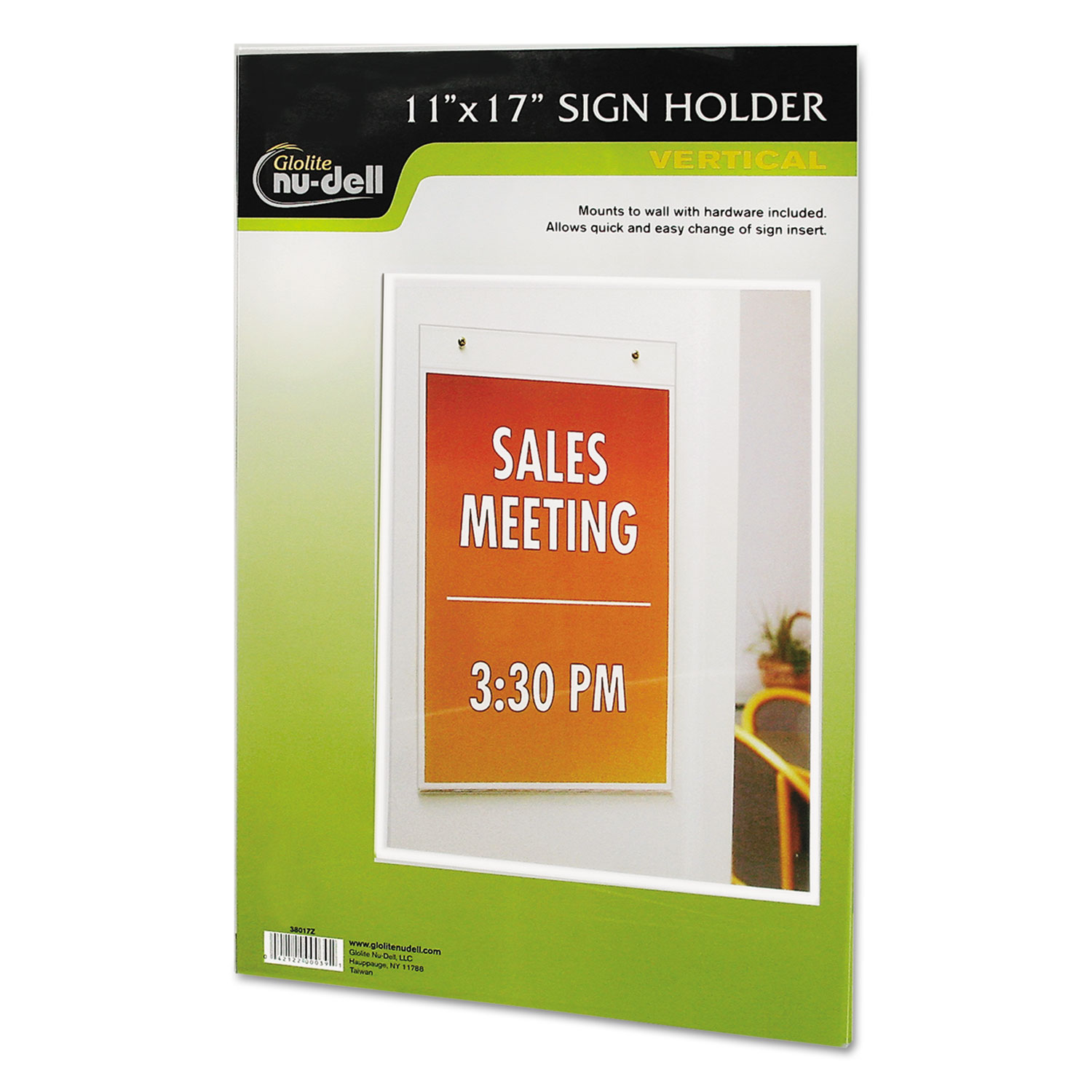 Clear Plastic Sign Holder, Wall Mount, 11 x 17 myEliteProducts