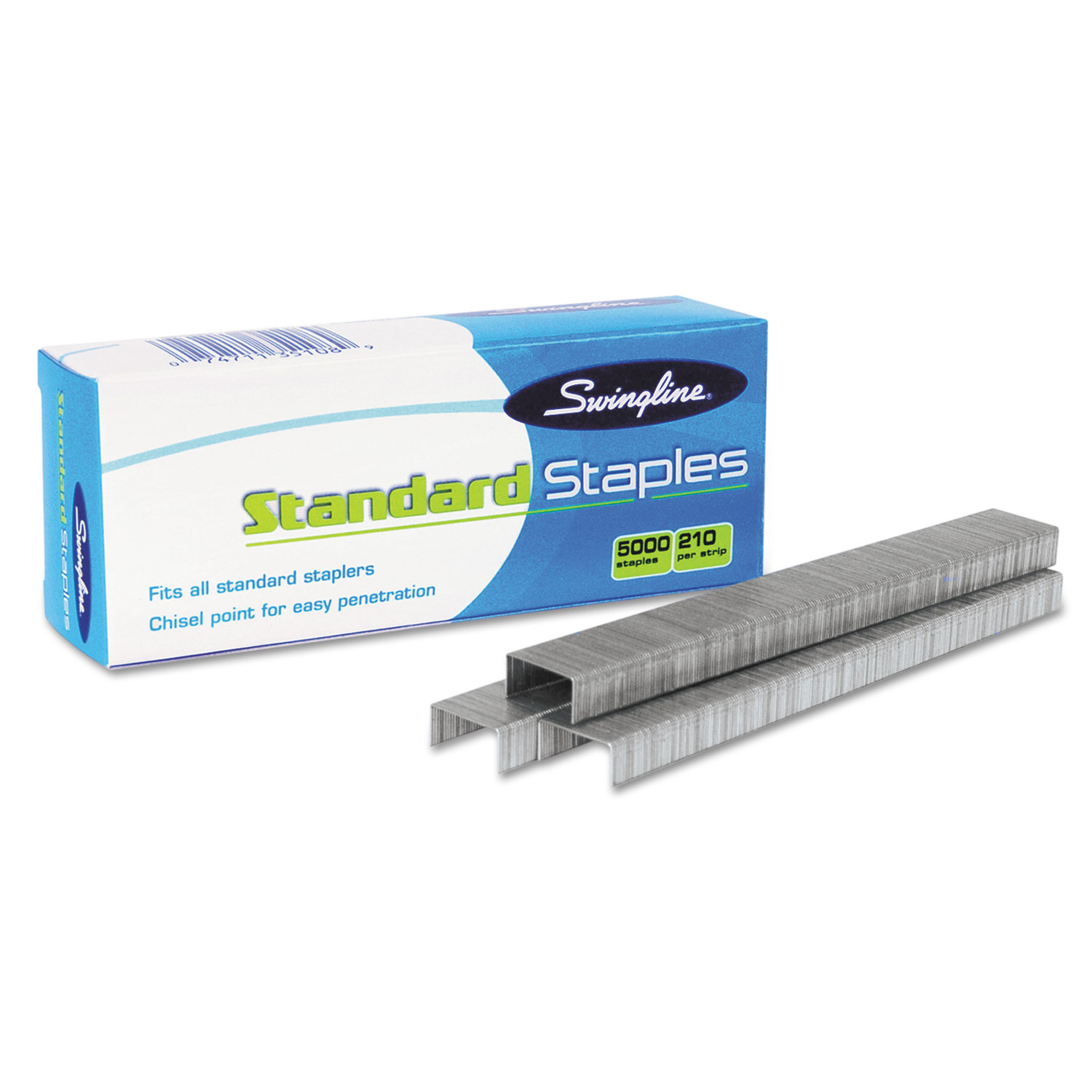 S.F. 1 Standard Staples, 0.25" Leg, 0.5" Crown, Steel, 5,000/Box Reparto