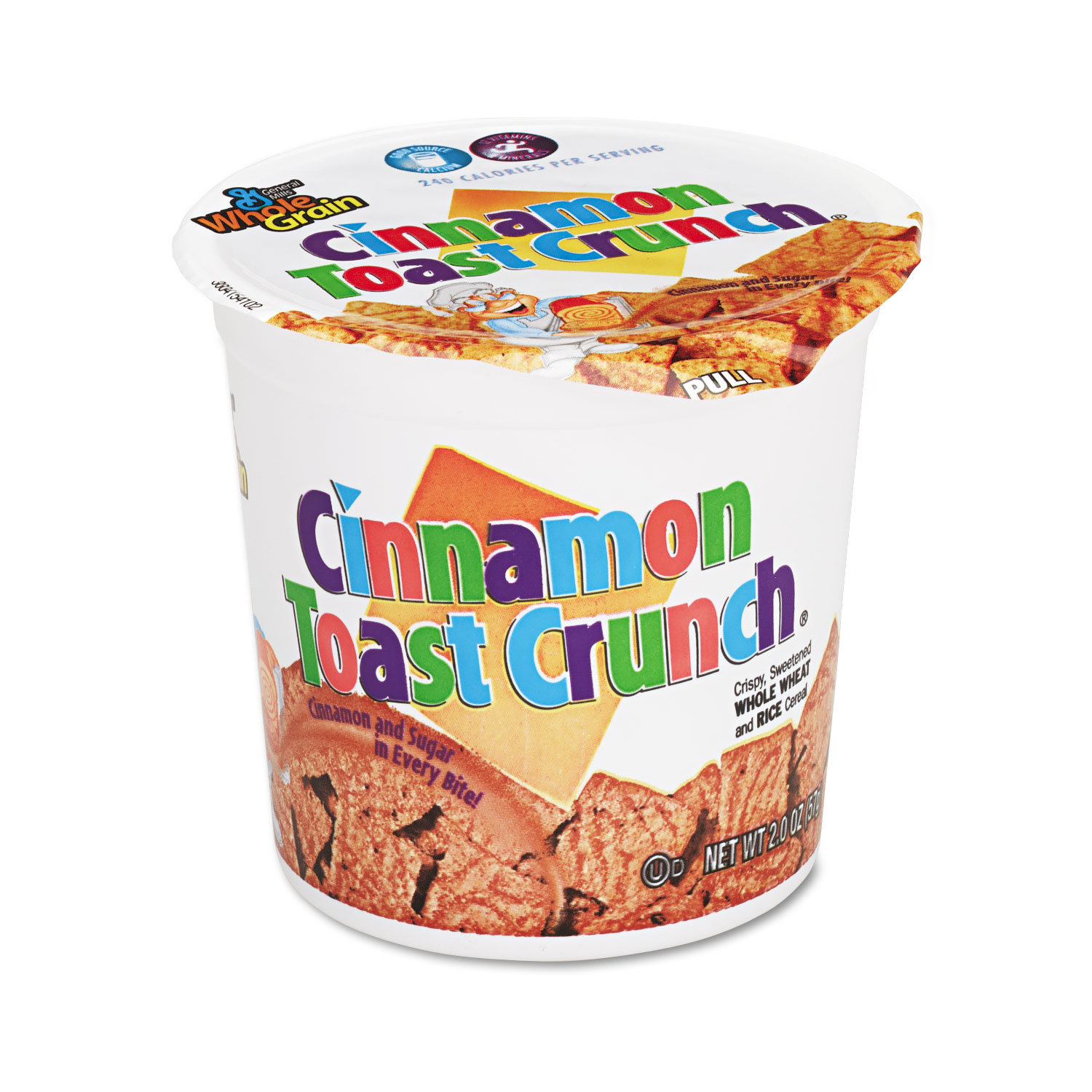 Cinnamon Toast Crunch Cereal, SingleServe 2 oz Cup, 6/Pack Zerbee