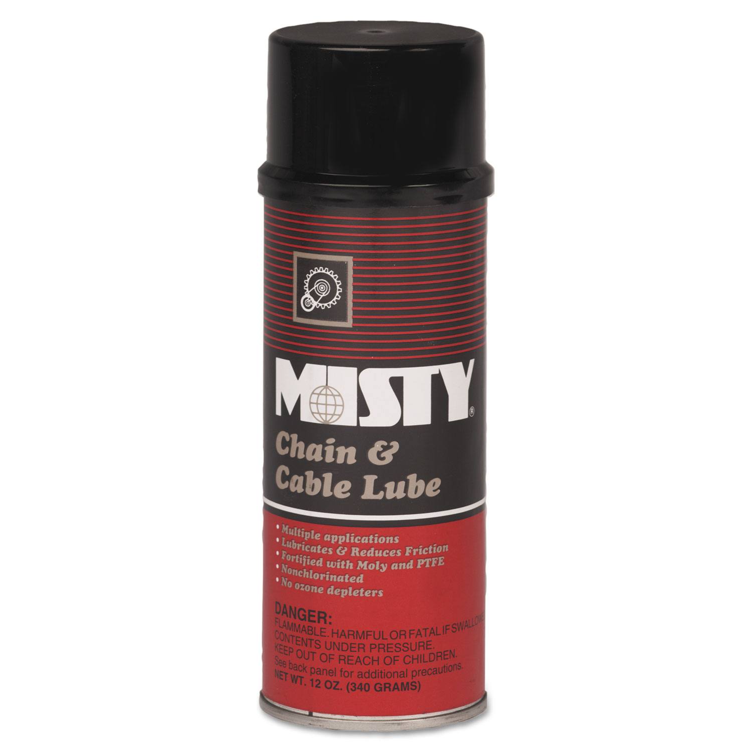 Misty Chain & Cable Spray Lube, Aerosol Can, 12oz, 12/Carton BuyDirect