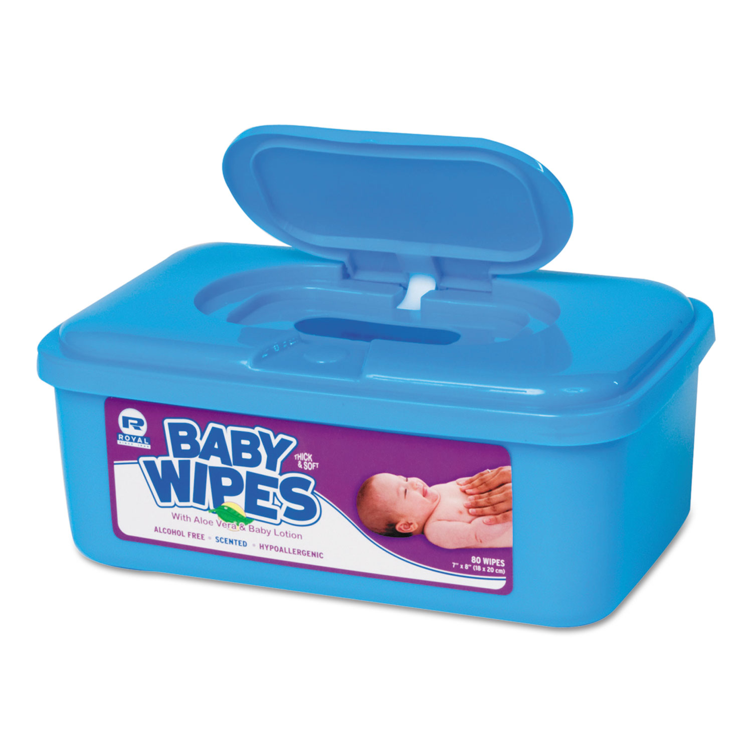 RPPRPBWS80 Royal Baby Wipes Tub Zuma