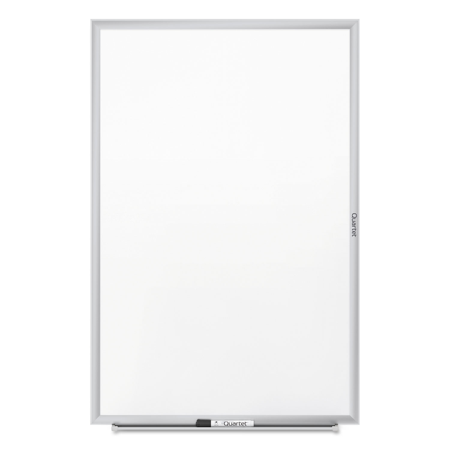 Quartet® Classic Series Melamine Whiteboard, 96 x 48, Silver Aluminum