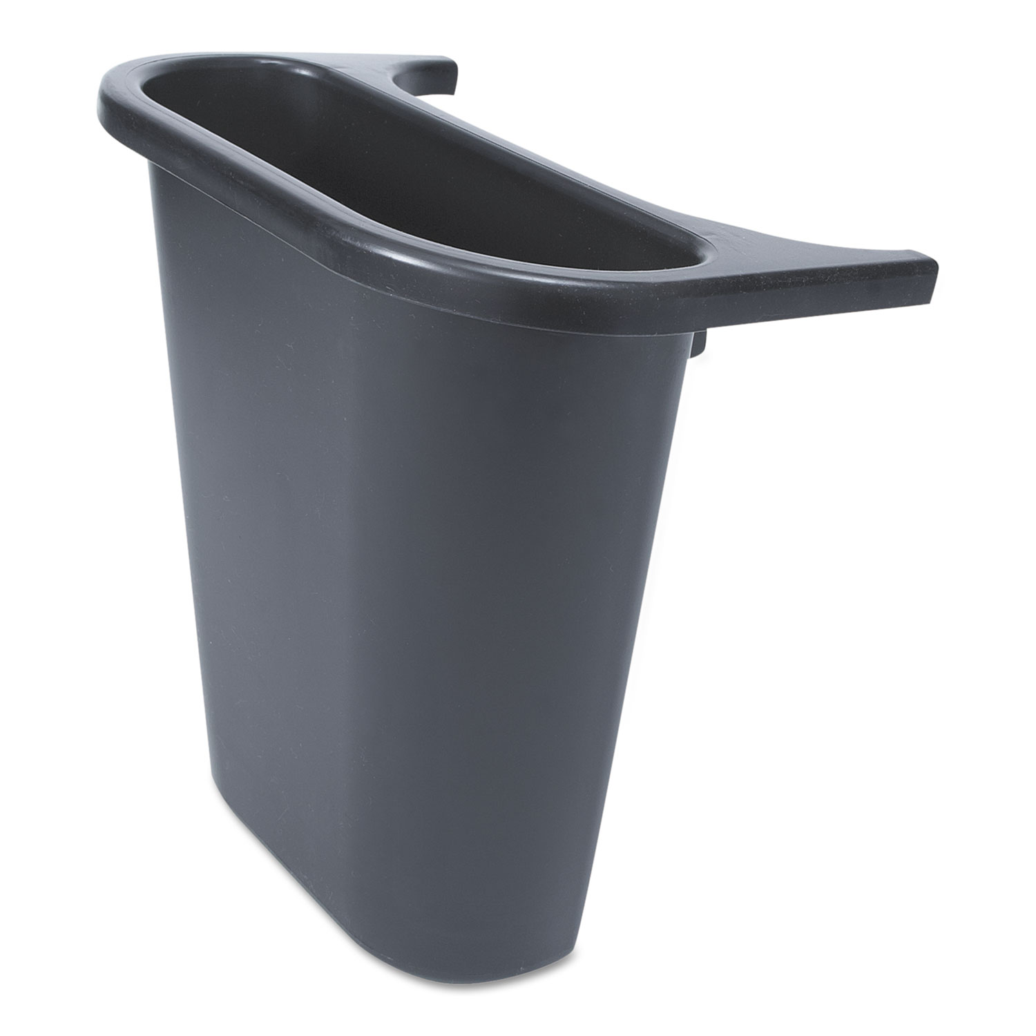 Saddle Basket Recycling Bin, Plastic, Black Zerbee