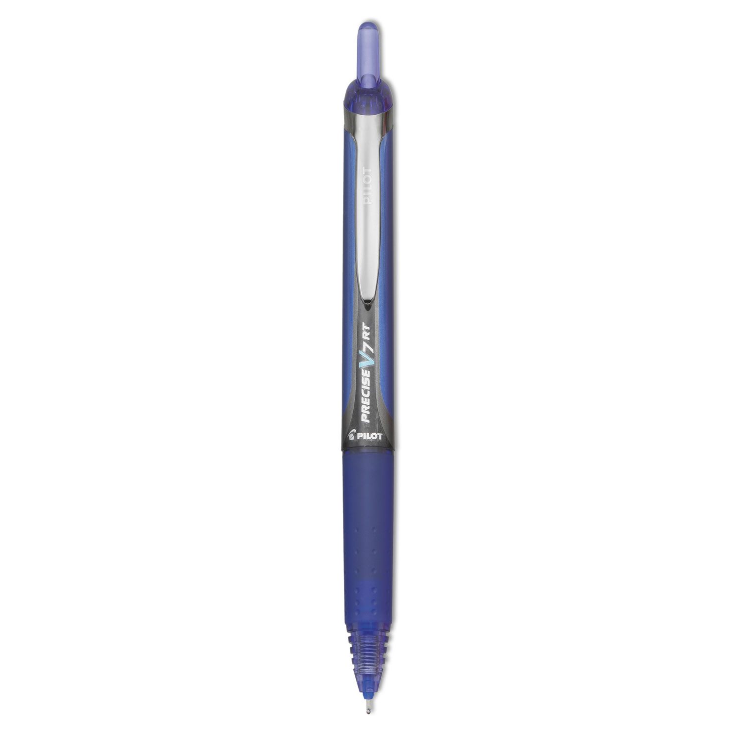 Precise V7RT Retractable Roller Ball Pen, Fine 0.7mm, Blue Ink, Blue