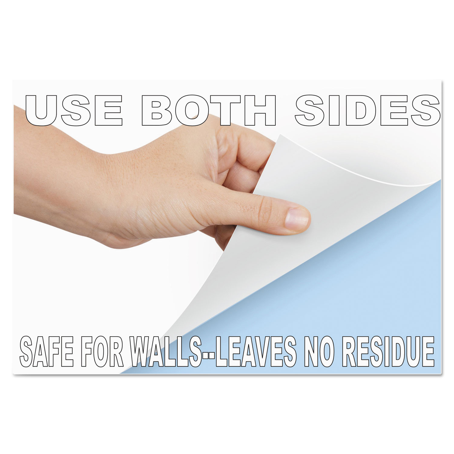 Wizard Wall® 28 System, Dry Erase StaticCling Film, Jumbo 27 1/2" x 40